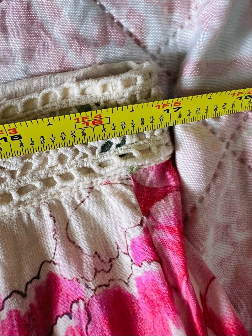 Floral Patchwork Lace Maxi Skirt - Cream - Picture 12 of 12